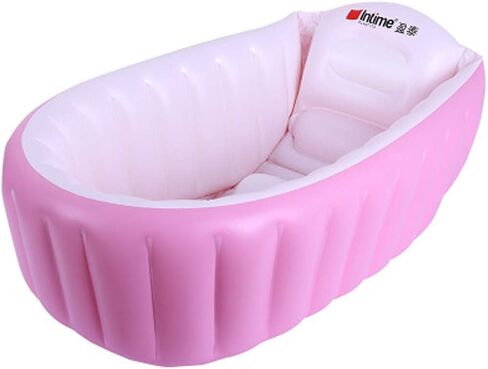 Inflatable Baby Bathtub, Kid Infant Toddler Infant Newborn Inflatable Foldable Shower Pool (Blue) in Saudi Arabia