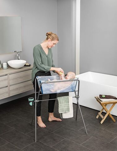 Stokke Flexi Bath Stand, Grey - Made to Fit Stokke Flexi Bath - Not Compatible with Stokke Flexi Bath X-Large - Best for Newborns Up to 21 lbs in Saudi Arabia