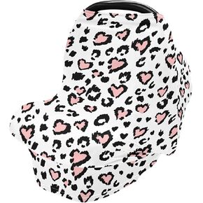 Baby Car Seat Cover Hand Drawn Dinosaur Nursing Covers Breastfeeding Scarf Infant Carseat Canopy for Mom Baby Gift