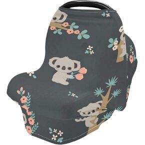 Tropical Animals Nursing Cover for Breastfeeding Super Soft Cotton Coloring Lions Multi Use for Baby Car Seat Covers Canopy Cover Scarf Light Blanket Stroller Cover in Saudi Arabia