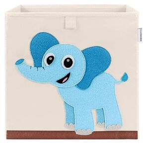 Foldable Animal Cube Storage Bins Fabric Toy Box/Chest/Organizer for Kids Nursery, 13 inch (Elegant Giraffe) in Kuwait