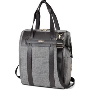 Diaper Tote Bag Diaper Bag,Travel Diaper Carry Bag, Baby Nappy Diaper Bag for Mom Grils Unisex Maternit. Multi Pocket, Tote Bag Beach Bag Travel Handbag Canva Large(Black)