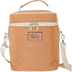 Jax 2020 Breastmilk Cooler Bag - Breastmilk Storage Container for 6 Tall Bottles or Breastmilk Storage Bags - Keeps Breast Milk Storing Bags or Formula Cold - Shoulder Bag, Mesh Pocket for Ice Pack