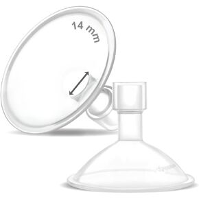 Maymom MyFit Crater Series 10 mm Two-Piece Design Small Breastshield Compatible with Medela Breast Pumps; Not Original Medela Pump Parts; Replace Medela Shields; Fit MaxFlow Flex Connector; 2pc in Kuwait