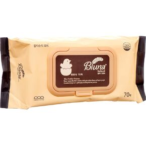 Bluna Premium Baby Wipes, 70 sheets in Saudi Arabia