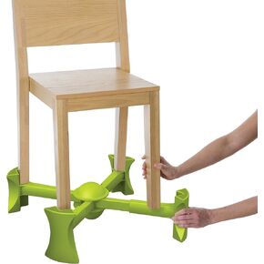 Booster Seat for Kitchen Chair, Chocolate - Goes Under The Chair - Portable Chair Booster for Toddlers and Grown Ups