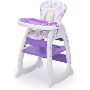 Baby High Chair,3 in 1 High Chairs for Babies and Toddlers, Convertible Toddler Highchair, Adjustable Infant Feeding Chair for Boy & Girl, Easy Clean Baby Eating Chair for 6 Months and Up in Kuwait