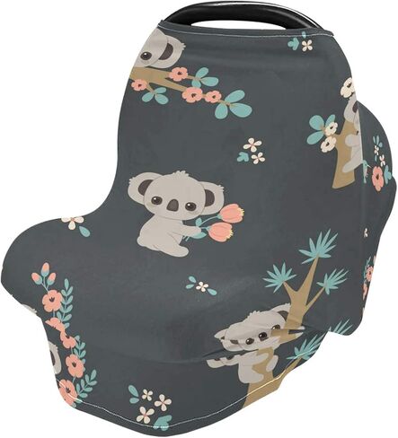Tropical Animals Nursing Cover for Breastfeeding Super Soft Cotton Coloring Lions Multi Use for Baby Car Seat Covers Canopy Cover Scarf Light Blanket Stroller Cover in Kuwait