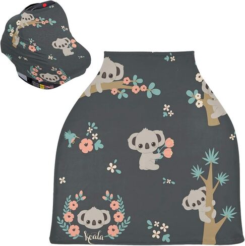 Tropical Animals Nursing Cover for Breastfeeding Super Soft Cotton Coloring Lions Multi Use for Baby Car Seat Covers Canopy Cover Scarf Light Blanket Stroller Cover in Kuwait