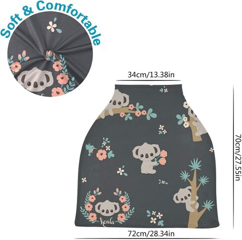 Tropical Animals Nursing Cover for Breastfeeding Super Soft Cotton Coloring Lions Multi Use for Baby Car Seat Covers Canopy Cover Scarf Light Blanket Stroller Cover in Kuwait