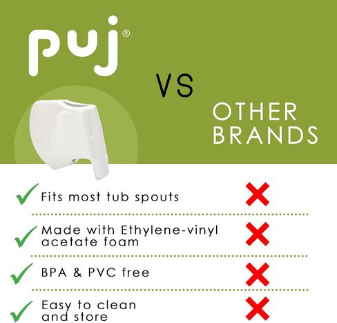 Puj - Snug, Ultra-Soft Spout Cover for Bathtub Taps, BPA-and-PVC-Free Faucet Cover for Safe Baths, Non-Absorbent Bathtub Faucet Cover, Kids’ Bathroom Safety Products, Aqua in Kuwait