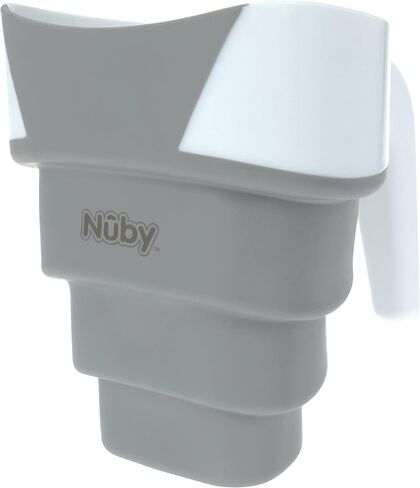 Nuby Collapsible Rinse Pail for Baby Bath Time - Collapsible Bucket with Easy Grip Handle to Rinse Baby Shampoo and Soap - Baby Essentials in Saudi Arabia