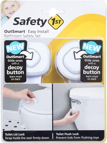 Safety 1st Room Solutions: No-Tools Baby Proof Bathroom Safety Kit - Includes Locks for Toilet in Saudi Arabia