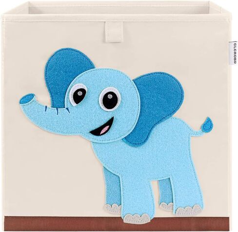 Foldable Animal Cube Storage Bins Fabric Toy Box/Chest/Organizer for Kids Nursery, 13 inch (Elegant Giraffe) in Saudi Arabia
