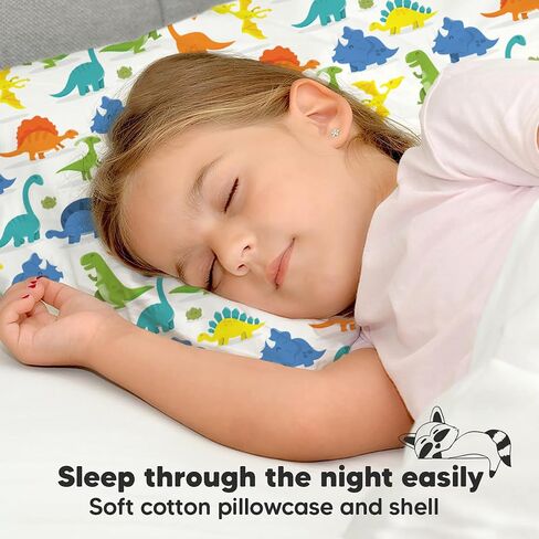 KeaBabies Toddler Pillow with Pillowcase and Toddler Pillowcase for 13X18 Pillow - 13X18 Soft Organic Cotton Toddler Pillows for Sleeping - Organic Toddler Pillow Case for Boy, Kids in Saudi Arabia