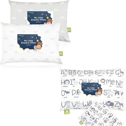 كيس وسادة للأطفال الصغار من KeaBabies مكون من قطعتين وغطاء وسادة للأطفال مقاس 13 × 18 - وسائد أطفال من القطن العضوي الناعم للنوم - كيس وسادة عضوي للأطفال الصغار للأولاد والأطفال in Saudi Arabia