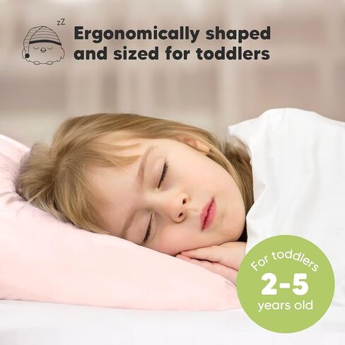KeaBabies Toddler Pillow with Pillowcase and 2-Pack Toddler Pillow - 13x18 My Little Dreamy Pillow - Soft Organic Cotton Toddler Pillows for Sleeping in Saudi Arabia