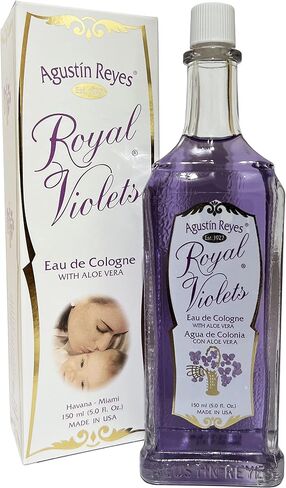 Royal Violets Eau de Cologne Gently and Refreshing for Baby Skin, Relaxing Aroma, 2-Pack of 5.0 FL Oz, 2 Glass Bottles | Gently and Refreshing, Relaxing Aroma, 2 Glass Bottles in Kuwait