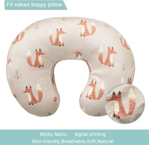 OWLOWLA Nursing Pillow Cover,Minky Breastfeeding Pillow Cover Fits Original Nursing Pillow Baby Boy Girl(Elephant) in Kuwait