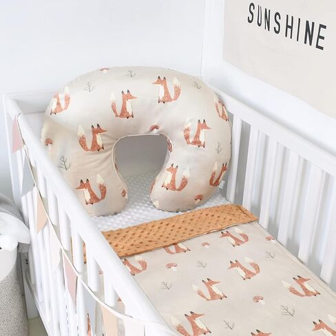 OWLOWLA Nursing Pillow Cover,Minky Breastfeeding Pillow Cover Fits Original Nursing Pillow Baby Boy Girl(Elephant) in Kuwait