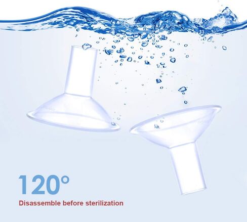 Maymom MyFit Crater Series 10 mm Two-Piece Design Small Breastshield Compatible with Medela Breast Pumps; Not Original Medela Pump Parts; Replace Medela Shields; Fit MaxFlow Flex Connector; 2pc in Kuwait