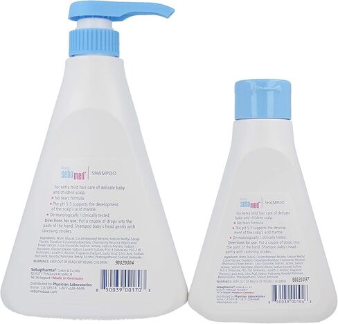شامبو الأطفال سيباميد - منظف لطيف للغاية لشعر الطفل الحساس وفروة رأسه (500 مل + 250 مل عبوة اقتصادية) in Kuwait