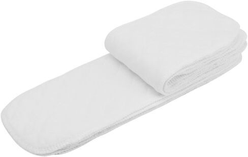 Baby Cloth Diaper, 10pcs Soft&Breathable Baby Toddler Cotton Modern Cloth Diaper Nappy Liners Insert(Insert 3 Layers) in Saudi Arabia