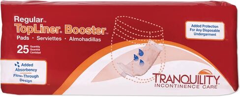 Tranquility TopLiner Booster Pad Medium Diaper Inserts Pk/25 in Saudi Arabia