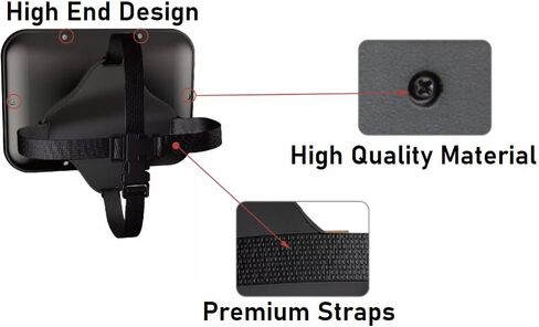 Baby Car Mirror Rear View - 360 ° Adjustable Extra Wide Crystal Clear & Shatterproof Car Seat Mirror | Back Seat Baby Essentials to See Rear Facing Infants, Babies, Kids, Child & New born in Kuwait