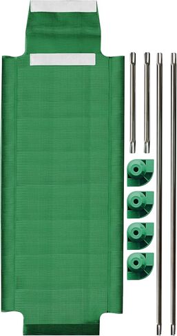 Acrimet Premium Stackable Nap Cot (Stainless Steel Tubes) (Green Cot - Green Feet) (1 Unit) in Saudi Arabia