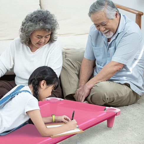 Acrimet Premium Stackable Nap Cot (Stainless Steel Tubes) (Pink Cot - Pink Feet) (1 Unit) in Saudi Arabia