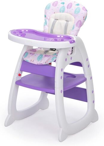 Baby High Chair,3 in 1 High Chairs for Babies and Toddlers, Convertible Toddler Highchair, Adjustable Infant Feeding Chair for Boy & Girl, Easy Clean Baby Eating Chair for 6 Months and Up in Saudi Arabia