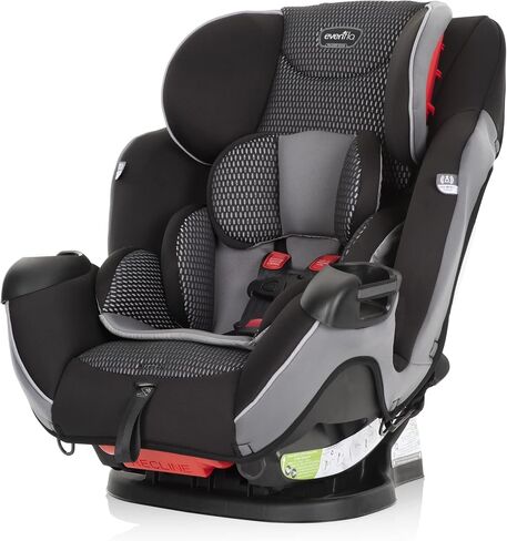 Evenflo Symphony All-in-One Convertible Car Seat with FreeFlow (Olympus Black) in Saudi Arabia