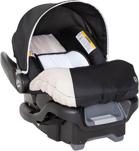 Baby Trend Ally Newborn Baby Infant Car Seat Carrier Travel System with Harness and Extra Cozy Cover for Babies Up to 35 Pounds, Modern Khaki in Saudi Arabia