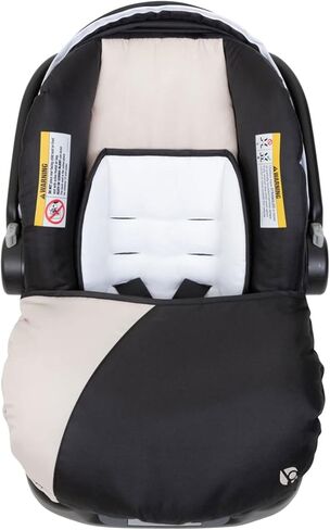 Baby Trend Ally Newborn Baby Infant Car Seat Carrier Travel System with Harness and Extra Cozy Cover for Babies Up to 35 Pounds, Modern Khaki in Saudi Arabia