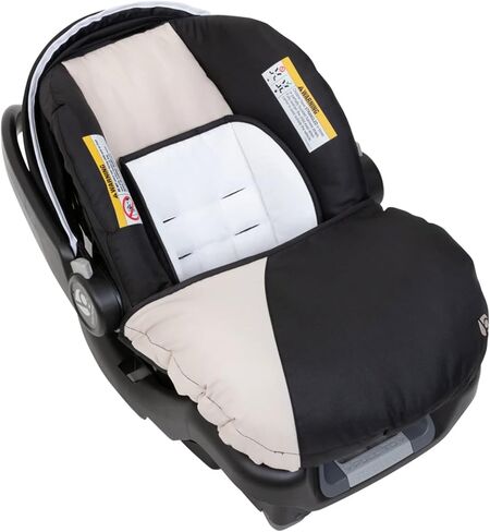 Baby Trend Ally Newborn Baby Infant Car Seat Carrier Travel System with Harness and Extra Cozy Cover for Babies Up to 35 Pounds, Modern Khaki in Saudi Arabia