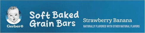 Gerber Snacks for Toddler Soft Baked Grain Bars Strawberry Banana, 5.5 Ounce (Pack of 6) in Saudi Arabia