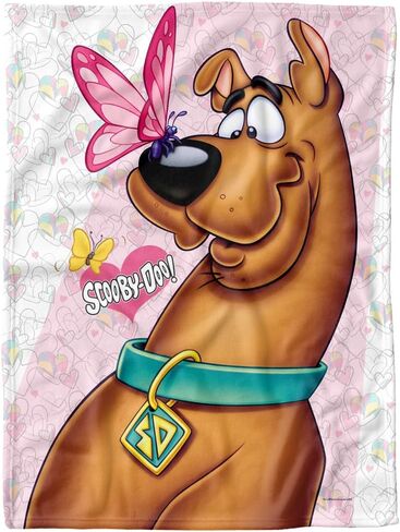 Scooby Doo Soft Fleece Baby Blanket for Infant Toddler, All Season Cozy Crib Throw 30"x40" Butterfly in Saudi Arabia