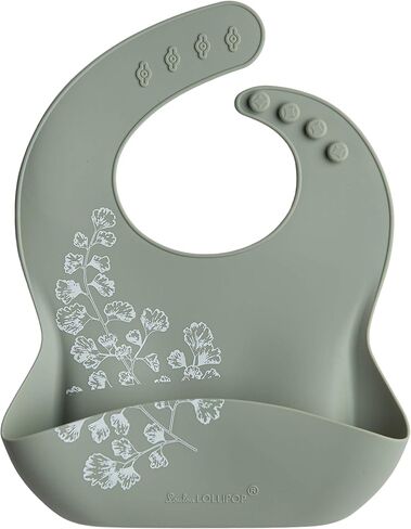 Loulou Lollipop Soft, Waterproof Silicone Feeding Bib for Babies and Toddlers in Kuwait