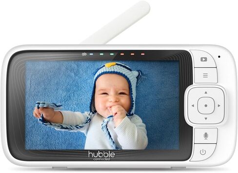 Hubble Connected Nursery Pal Cloud Twin Smart Connected, Wi-Fi Enabled Baby Monitor with 5-inch HD Color Parent Unit Viewer, 2-Camera Units in Saudi Arabia