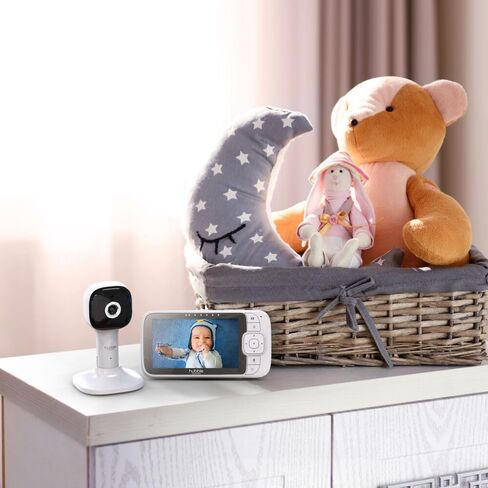 Hubble Connected Nursery Pal Cloud Twin Smart Connected, Wi-Fi Enabled Baby Monitor with 5-inch HD Color Parent Unit Viewer, 2-Camera Units in Saudi Arabia