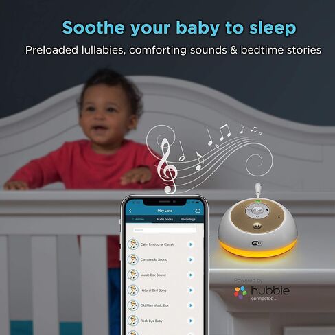 Motorola MBP163CONNECT Audio Baby Monitor - Wireless WiFi Smart Device for Toddlers, Infants, Nursery - with 10 Soothing Sounds, Lullaby, Audiobook - 2-Way Talk Intercom, 7 Night Light Color Options in Saudi Arabia