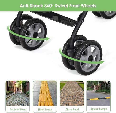 HONEY JOY Baby Lightweight Stroller, Compact Travel Stroller for Airplane, Adjustable Backrest & Canopy, 5-Point Harness, Cup Holder, Storage Basket, Foldable Umbrella Stroller for Toddlers (Black) in Saudi Arabia