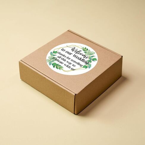 50 PCS Welcome to Our Wedding Stickers, Wedding Favor Stickers for Wedding Gift Box Candy Bag, Party Favor Stickers, 2 Inch Round Stickers. in Saudi Arabia