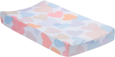 Bedtime Originals Rainbow Hearts Pink/Purple Baby/Infant Changing Pad Cover in Kuwait