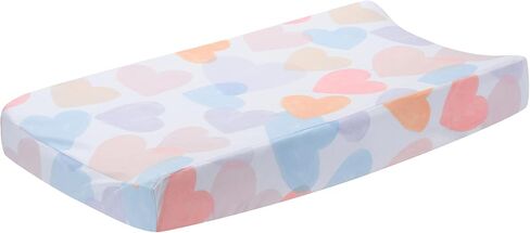 Bedtime Originals Rainbow Hearts Pink/Purple Baby/Infant Changing Pad Cover in Kuwait