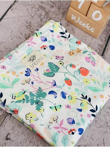 Car Seat Canopy Infant Carseat Canopy, Nursing Breastfeeding Cover, Stretchy Carrier Covers for Stroller/High ChairMulti Use Baby Breastfeeding Covers, Boys and Girls Shower Gifts (Flower) in Saudi Arabia