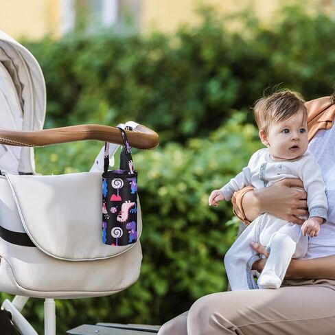 NUOBESTY قطعتان من أكياس الزجاجات المعزولة، حقيبة محمولة لتخزين حليب الأم مع مقبض للحمل، حامل لحمل أكياس الرضاعة للأم المرضعة والرعاية النهارية in Kuwait