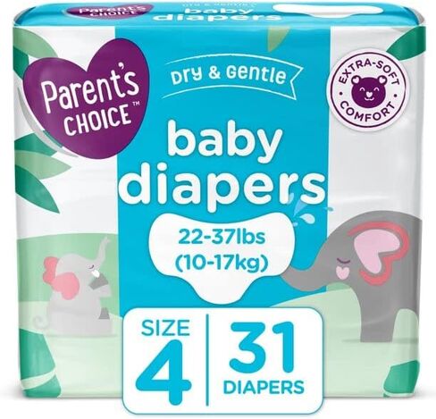 حفاضات أطفال جافة ولطيفة من بارينتس تشويس، مقاس 4، 31 حفاضة in Kuwait