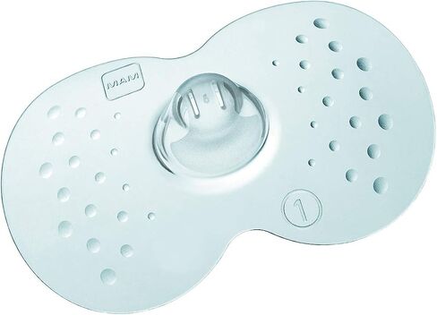 MAM Breastfeeding Nipple Shields with Sterilizing Storage Case, Nipple Shields for Nursing Newborn, Size 1 Small 17mm, 2-Count, Clear in Saudi Arabia